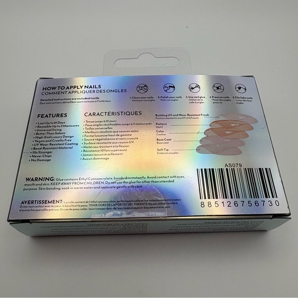 Nail Reformation Press-On Nails French Butter Yellow with Bees Spring Summer - Picture 4 of 5